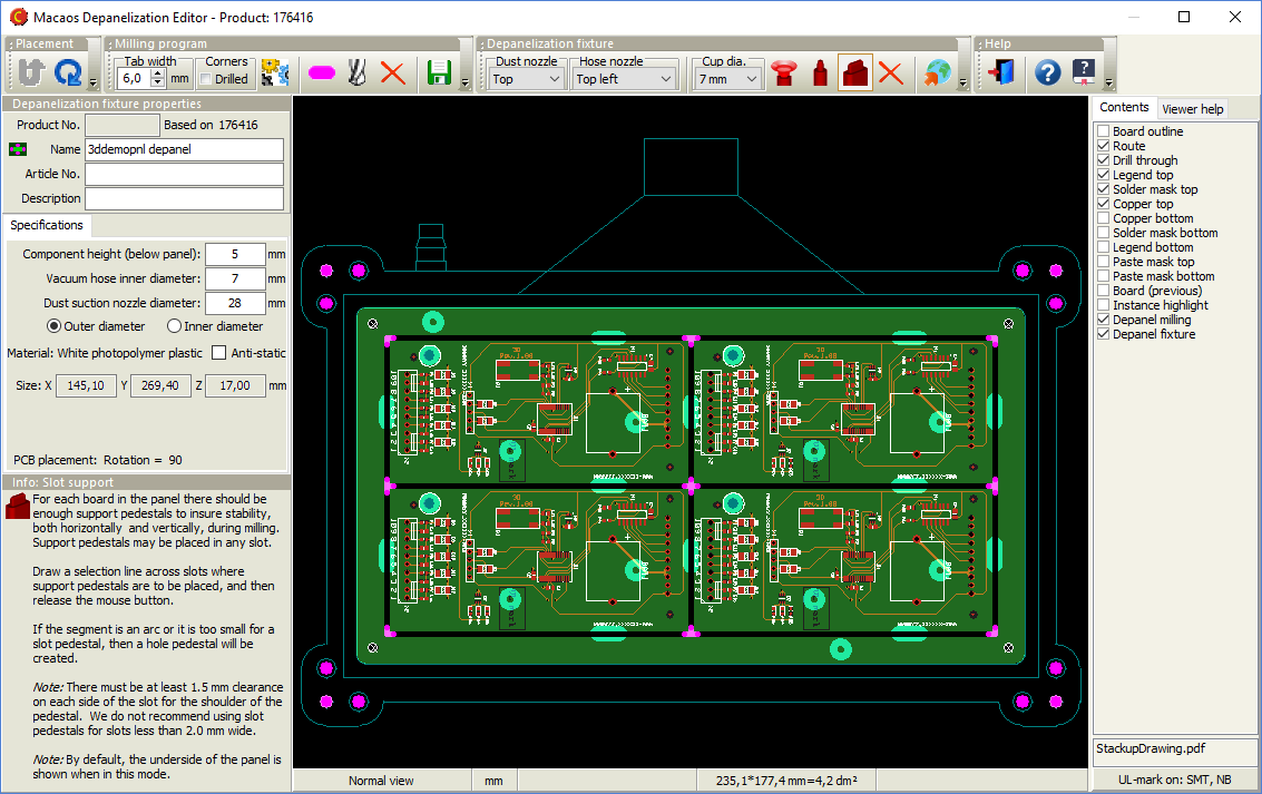 Depanelization module